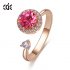 Fashion Personality Rotating Ring Female Crystal Opening Ring