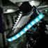 Cool Led Shoes Low Top Sneakers Wings Men's Black/Silver