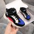 Fashion Sneakers Kids High Top Shoes Blue Red