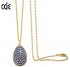 Buy S925 Crystal Pendant Necklace Faberge Egg Blue USA