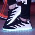 Best Led Shoes Low Top Sneakers Men's Black/White
