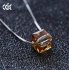 Quality CDE S925 Crystal Pendant Necklace Cube USA