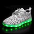 Cool Led Running Shoes Kids USB Charge Sneaker White