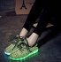 Trend Led Couple Shoes Yeezy Sneakers Womens Green