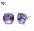 Buy CDE S925 Crystal Earring Square Studs Purple Online