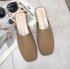New Mules Shoes For Women Flat Leather Brown Store