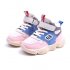Fashion Sneakers Kids High Top Shoes Pink Blue