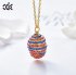 New CDE S925 Crystal Pendant Necklace Faberge Egg 2 Store