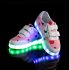 Cheap Sneakers Low Top Kids Led Shoes Pink White