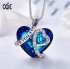 Discount CDE S925 Crystal Pendant Necklace Heart