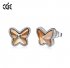 Popular CDE S925 Crystal Earring Butterfly Gold Store