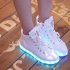 Sneakers Fashion Vulcanize Womens High Top Led Shoes White