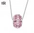 Best CDE S925 Crystal Pendant Necklace Circles Pink Store