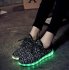 Fashion Led Couple Shoes Yeezy Sneakers Womens Black