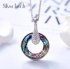 Cheap CDE S925 Crystal Pendant Necklace Circle Sale