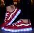 Best Led Shoes Low Top Sneakers Men's Gold Red/White