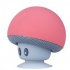 Best Bluetooth Speaker Cartoon Mushroomm Suction Cup Red